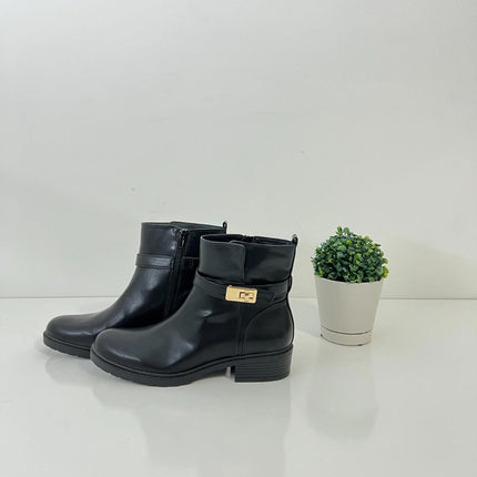 Giani bernini Faux Leather Ankle Women's boots, Black, Size 10