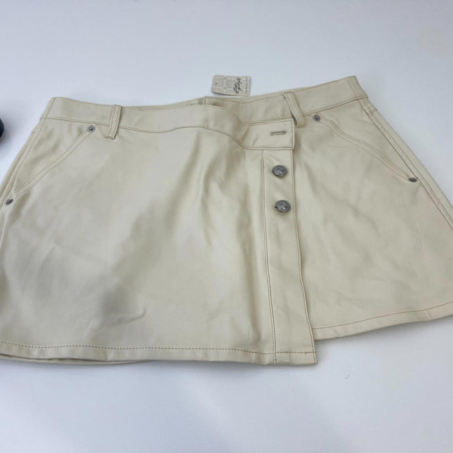 Free People Wynne Vegan Skirt Women's Skirt Bone, Viscose, Size 31