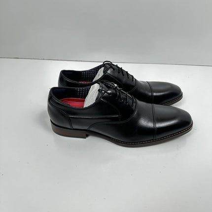 STACY ADAMS Mens Kallum Cap Toe Oxford, Black, Size 8M