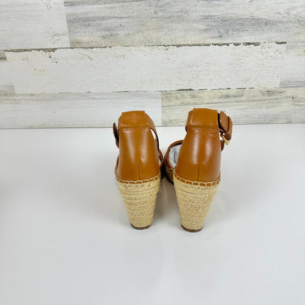 Vince Camuto womens Leera Espadrille Wedge Sandal, Tan,Size 9