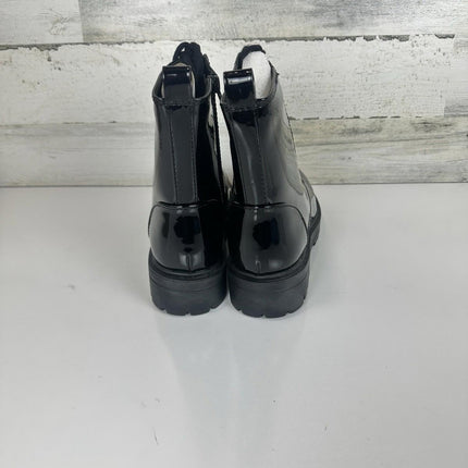 Soda FIRM - Lug Sole Combat Ankle Bootie Lace up w/Side Zipper, Black, Size 8.5