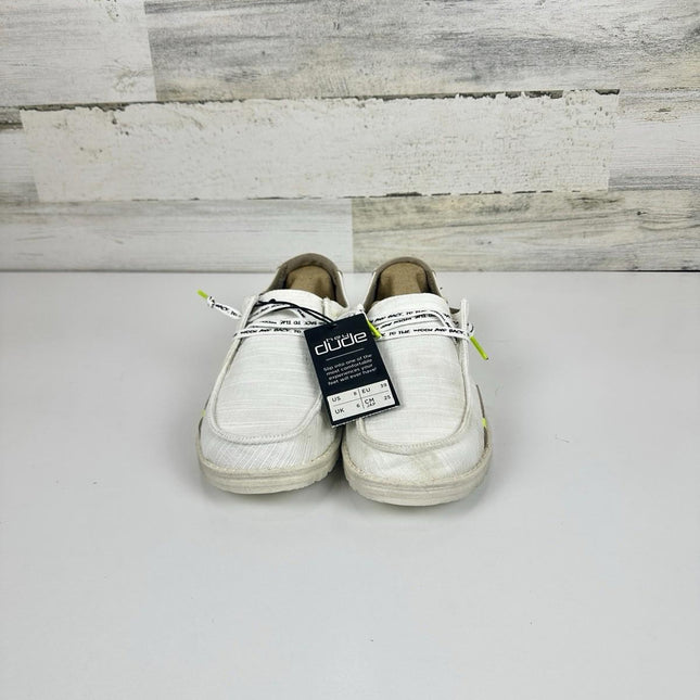 Hey Dude Women's Wendy Star White, Women’s Shoes, Lace Up, Comfortable, Size 7