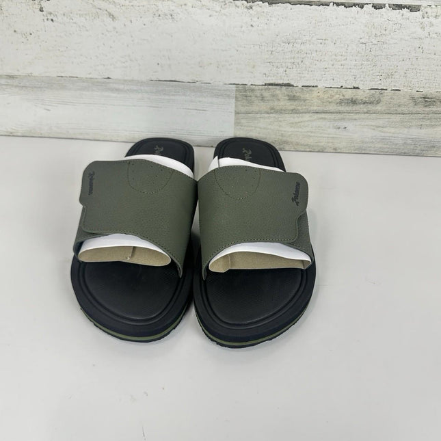 Men's SLIDE SANDALS Adjustable Athletic Casual ROKNEMO Lightweight Size 14 Green