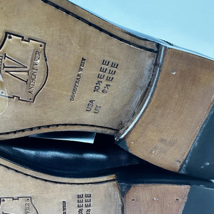 Anthony Veer Men's Truman Derby Lace-up Leather Dress Shoes - Black, Size 10.5