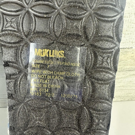 MUK LUKS Women's Gigi Crochet Sandal, Chambray, Size 7