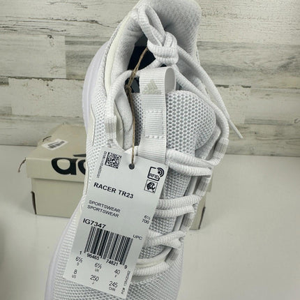 adidas Women's Racer TR23 Sneaker, White/Zero Metallic/Grey, Size 8 IG7347