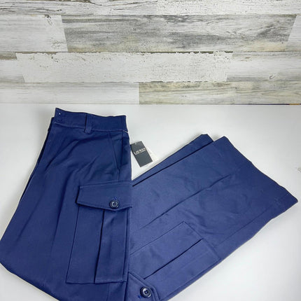 Lauren Ralph Lauren Women's Faille Cargo Pants - Lauren Navy, Size 4