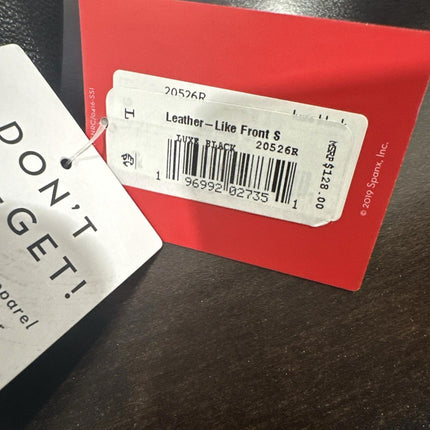 Womens Faux Leather Front Slit Leggings, Black, Size L