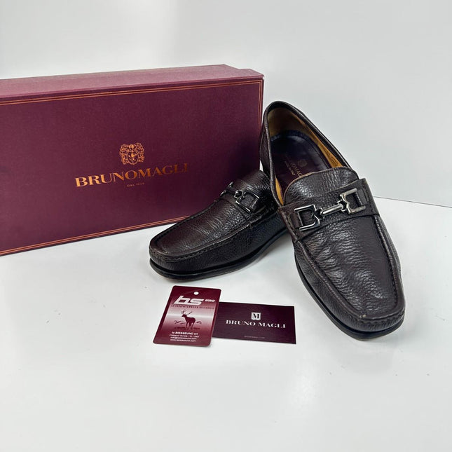 Bruno Magli Men's Trieste Slip on Moc Toe Loafers, Size 10