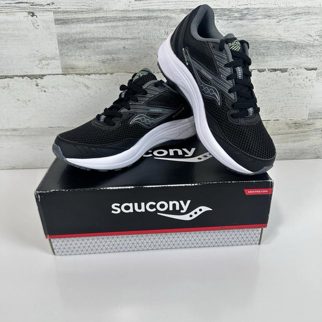 Saucony Cohesion 15 Running Shoes Black Meadow Women’s Sz 6.5 W Outdoor Gym EUC