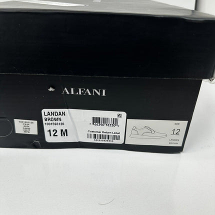 Alfani Men's Landan Lace-up Sneakers, Created for Macy's - Brown, Size 12M