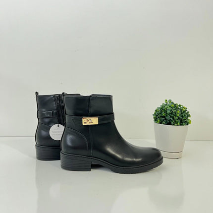 Giani bernini Faux Leather Ankle Women's boots, Black, Size 10