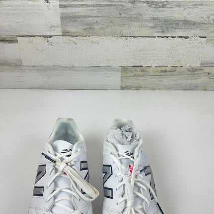 New Balance Men's 442 V2 Team TF Soccer Shoe, White/Black, 11 Wide