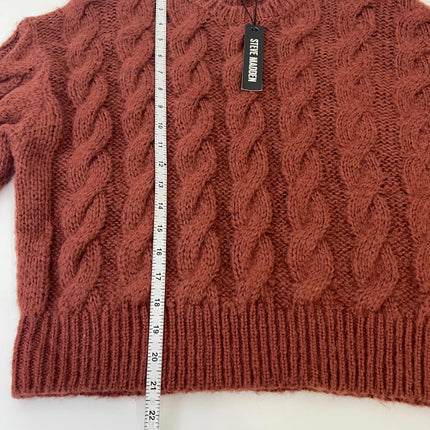 Steve Madden Women Blouse, Baked Apple, Size M