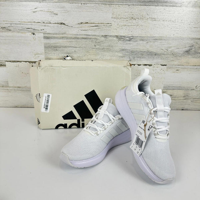 adidas Women's Racer TR23 Sneaker, White/Zero Metallic/Grey, Size 8 IG7347