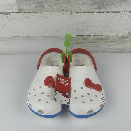 Crocs Hello Kitty iam Classic Clogs Red/White/Blue, W Size 9M, Men 7M 209438-100