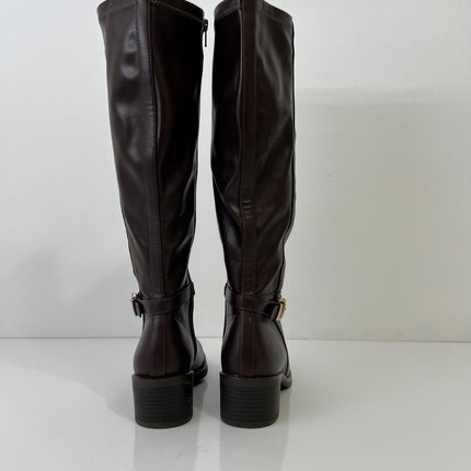 WHITE MOUNTAIN Women's Custom Block Heeled Riding Boots, Size 6.5M