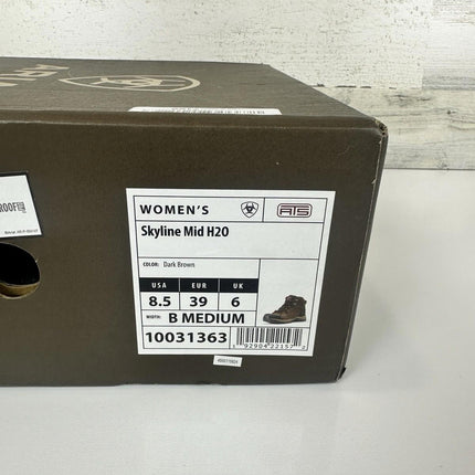 ARIAT Women's WMS Skyline Mid H2o DRK BRN Hiking Boot Size 8.5 B Medium,10031363