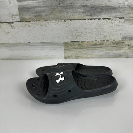 Under Armour Men's Locker Iv, Black (001)/Black, 10 M