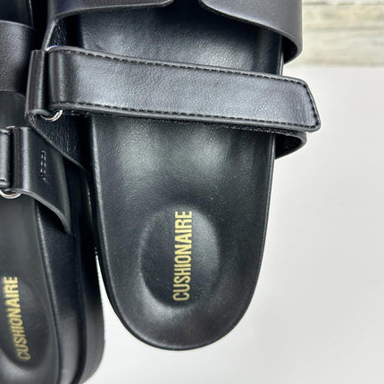 CUSHIONAIRE Estate Womens Sandals with Cut-Out Band & Adjustable Strap, Size 9.5