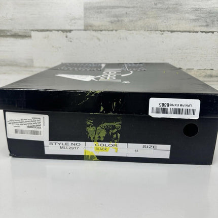 Meleell Chic Knee - Height Boots Black Suede Pointed Toe Stack Heel Siz 13 Wide