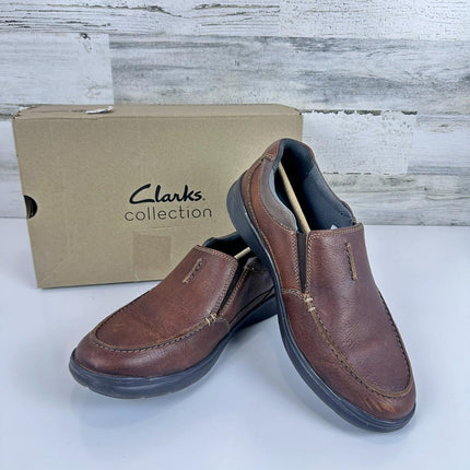 Clarks mens Cotrell Free Loafer, Tobacco Leather, 10 Wide US