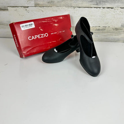 Capezio 2" Student Footlight 650 Dance Shoe Heel Black Women's Size 7 W