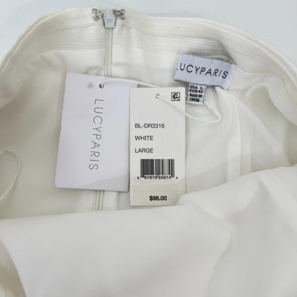 NEW Lucyparis women's dress, White, Size L