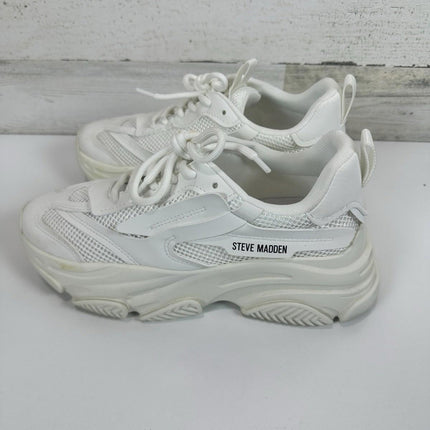 Steve Madden Possession Sneakers Womens Sz 8.5 Lace Up Shoes Left shoes NO LACE