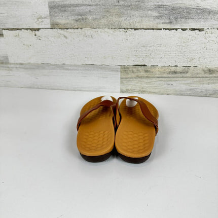 Harssidanzar Ladies Flip Flops For Summer,Arch Support Fli-Flops Orthotic Sz 9.5