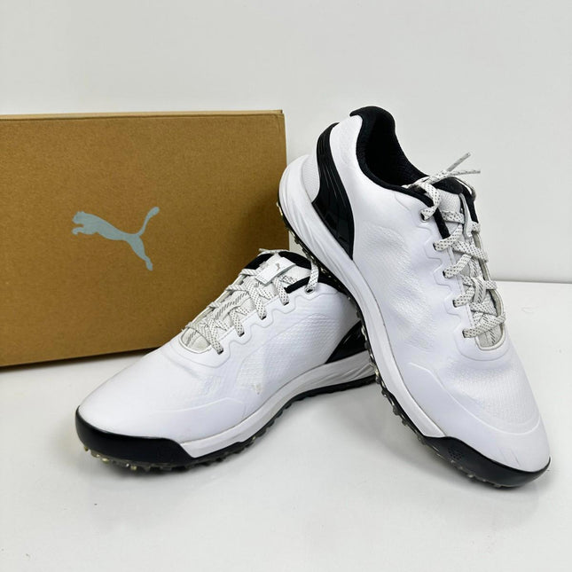 Puma Men's Alphacat Nitro Disc Puma White-Puma Black-Gum, Size 9.5