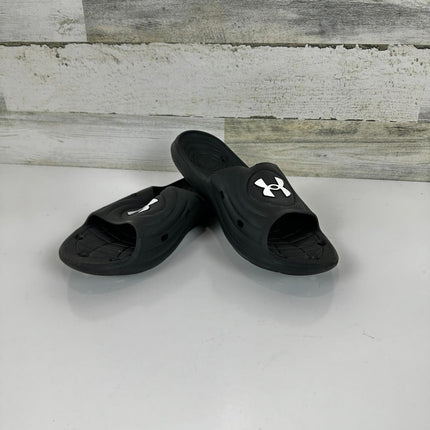 Under Armour Men's Locker Iv, Black (001)/Black, 10 M