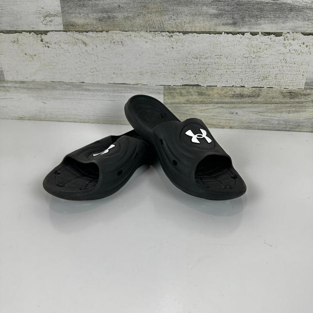 Under Armour Men's Locker Iv, Black (001)/Black, 10 M