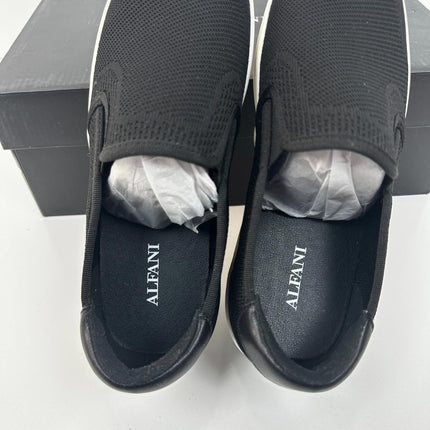 Alfani Men's Garnerr Knit Slip-on Sneakers, Exclusively at Macy's - Black, Size