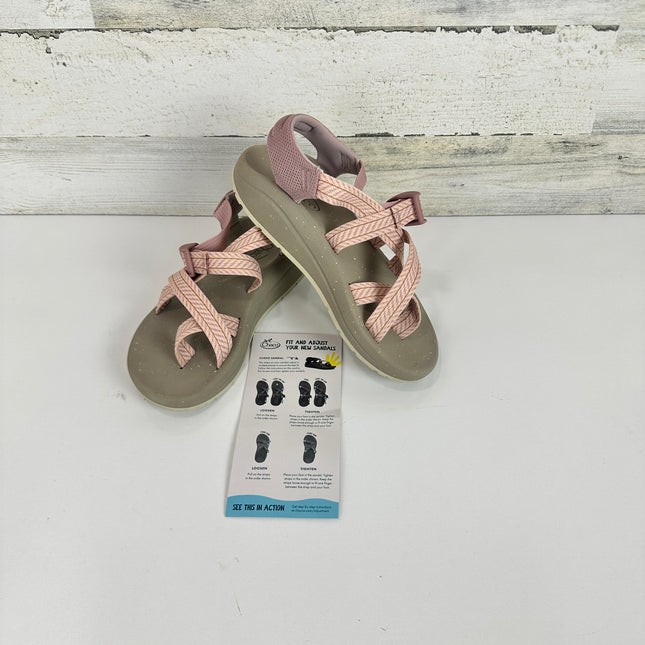 Chaco Women's CUSHZ Toe-Loop Sandal, Frond Pink Salt,Size 7