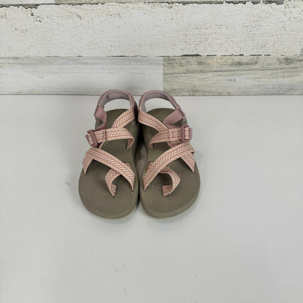 Chaco Women's CUSHZ Toe-Loop Sandal, Frond Pink Salt,Size 7