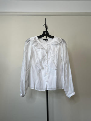 1.state Ruffle Front Blouse, Size XS