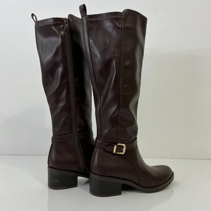 WHITE MOUNTAIN Women's Custom Block Heeled Riding Boots, Size 6.5M