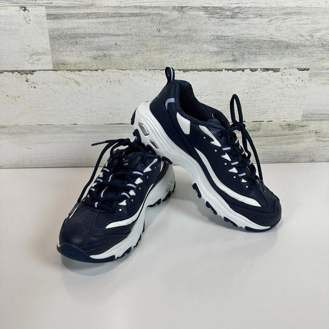 Skechers Women's D'Lites - Fresh start shoes, Navy Size 8 M 11931