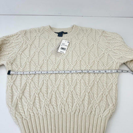 French Connection Women's Layon Knitted Crew Neck Jumper - Cream, Size XS