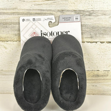 isotoner Women's Classic Clog Slippers with Memory Foam Comfort and Non-Slip, 7