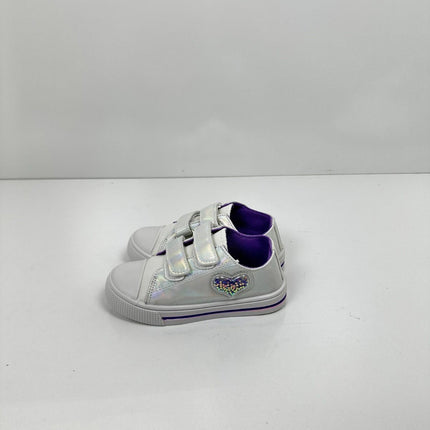 FUNCOO PLUS Toddler Kids Canvas Shoes Girls Casual Walking Sneakers with Hook, 9