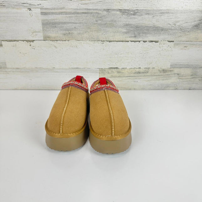 INPAKSA Women's Slippers Platform Mini Boots Short Ankle Boot Fur Fleece Siz 7.5