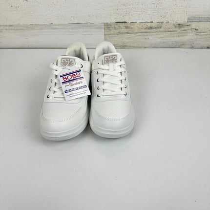 Skechers Women's Hands Free Slip-Ins Bobs D'Vine-So Flattered Sneaker, White,Sz9