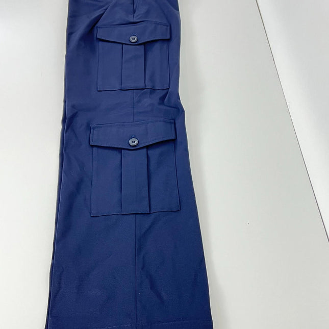 Lauren Ralph Lauren Women's Faille Cargo Pants - Lauren Navy, Size 4