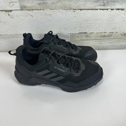 Adidas Terrex AX4 Mens Hiking Shoes Size 11.5 Black Carbon Gray Four Lace-Up