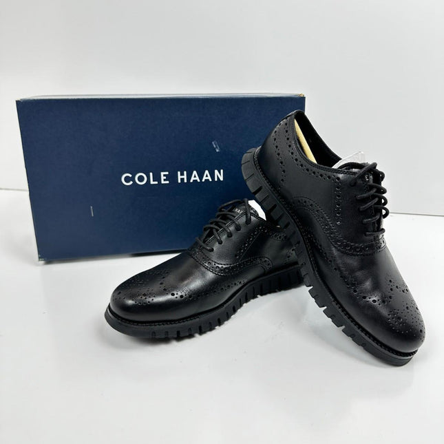 Cole Haan Men's Zerøgrand Remastered Wingtip Oxford Shoes C39601- Black Size 7M