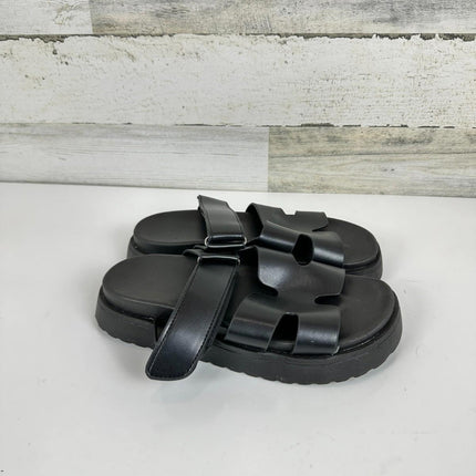 Women's Thick Platform Slide Sandals anti-slip Sole Open Toe Strap Summer, 5