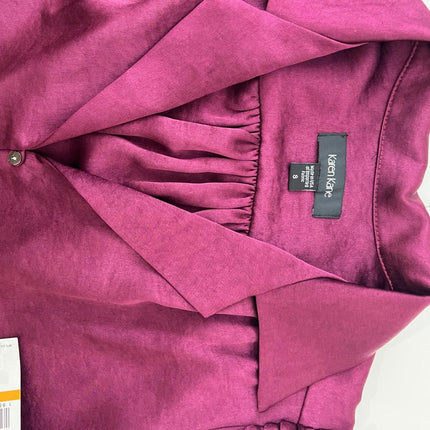 Karen Kane Shirred Women’s Blouse, Win, Size S