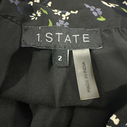 1.state a Line MIDI Skirt for Women’s, Black, Size 2, 8134433